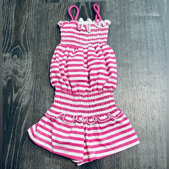 Les Tout Petits***Striped Baby Summer Outfit***12 mo. $148 - Picture 2 of 3